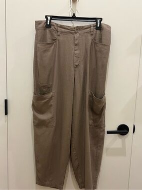 Le Jean Linen Blend Cargo Pant